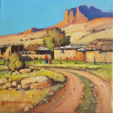 Oil on Stretched CanvasSize (303x303x17)mmUnframedSOLD 2018 (Franschhoek Art House)